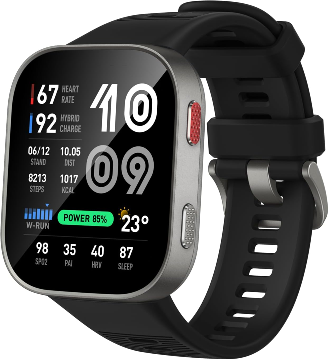 Amazfit Bip Max - Reloj inteligente de 1.969 in, pantalla AMOLED de 2.07 pulgadas, 20 días de batería